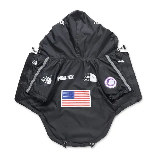 THE DOG FANS Raincoat  Windbreaker Hooded Jacket