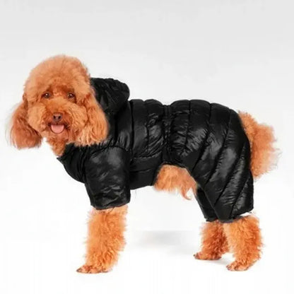 PUFFER Four Legged Hooded Dog Jacket