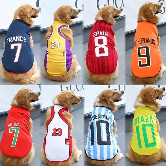 Dog Sport Basketball Jersey T-Shirts