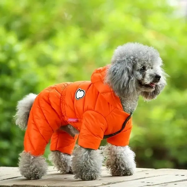 PUFFER Four Legged Hooded Dog Jacket