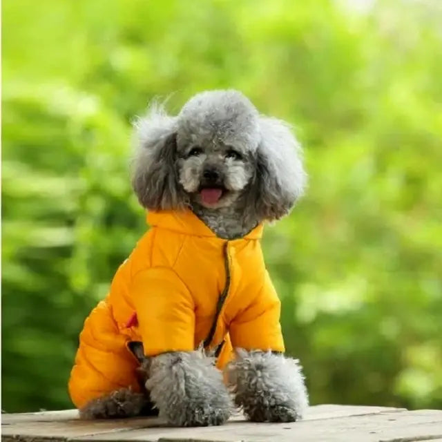 PUFFER Four Legged Hooded Dog Jacket