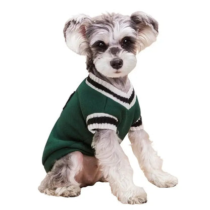 College Dog Sweater Winter Warm