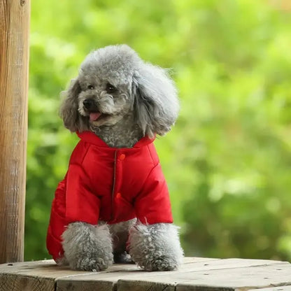 PUFFER Four Legged Hooded Dog Jacket