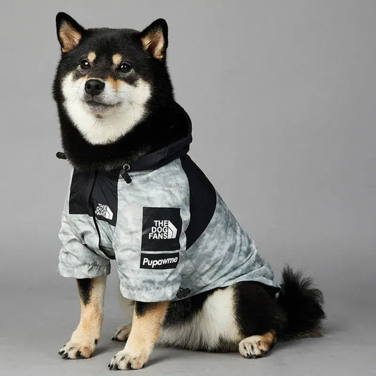 THE DOG FANS Raincoat  Windbreaker Hooded Jacket